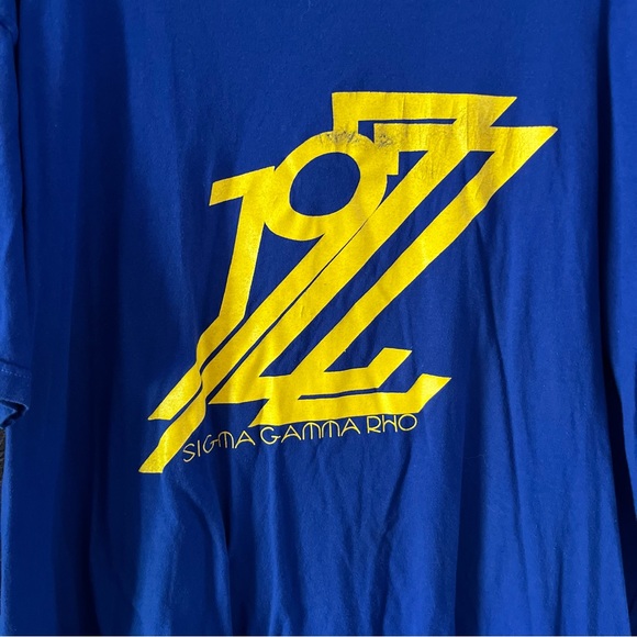 Blue Short Sleeve Sigma Gamma Rho 1922 TShirt, Size 2X - Picture 5 of 5